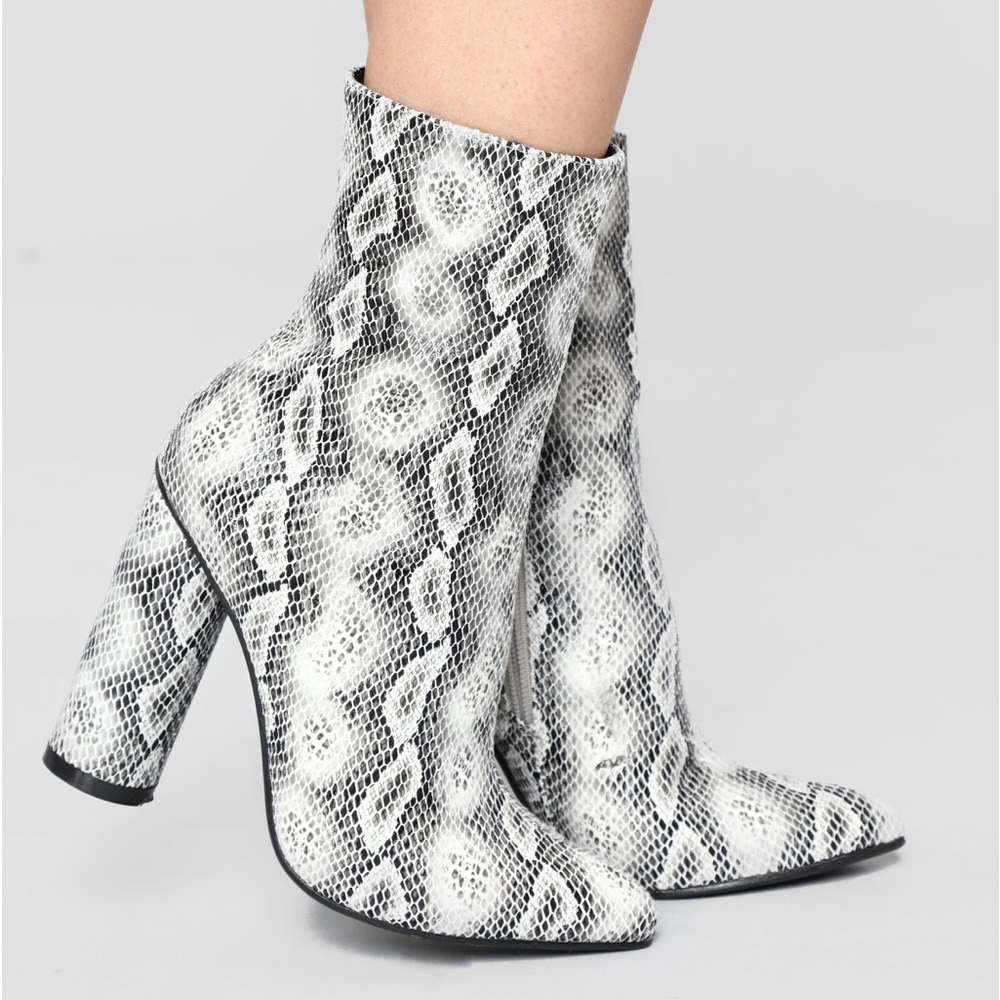 Snake skin boots